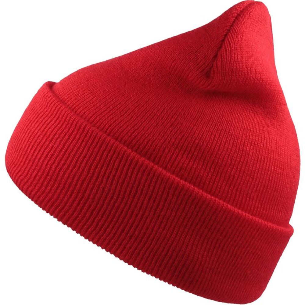 Atlantis Unisex Adult Wind Recycled Cuffed Beanie / Red